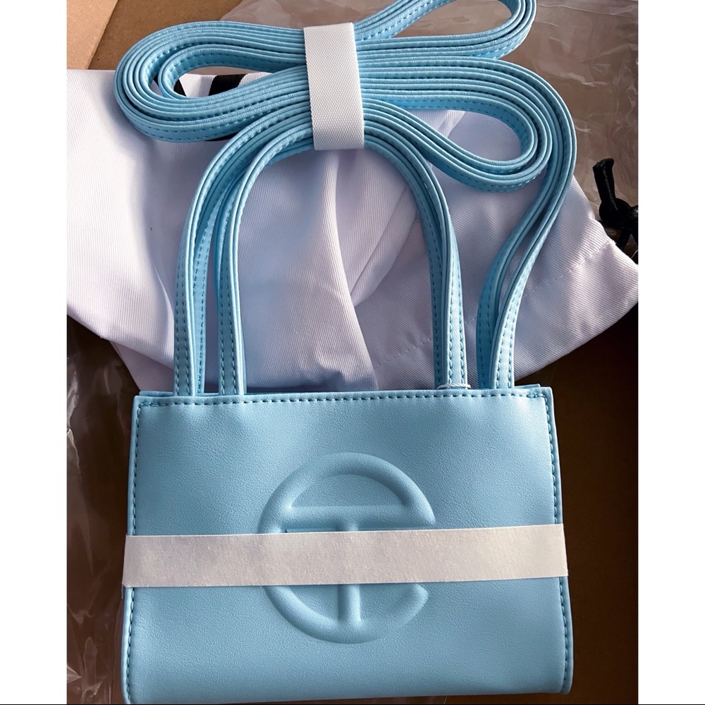 NWT Telfar Small Pool Blue Shopping Bag - Picture 5 of 15